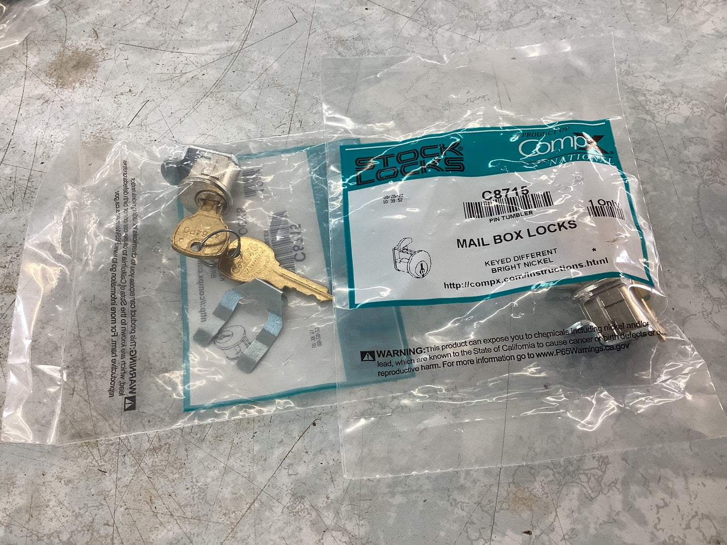 Natnl C8715 mailbox lock