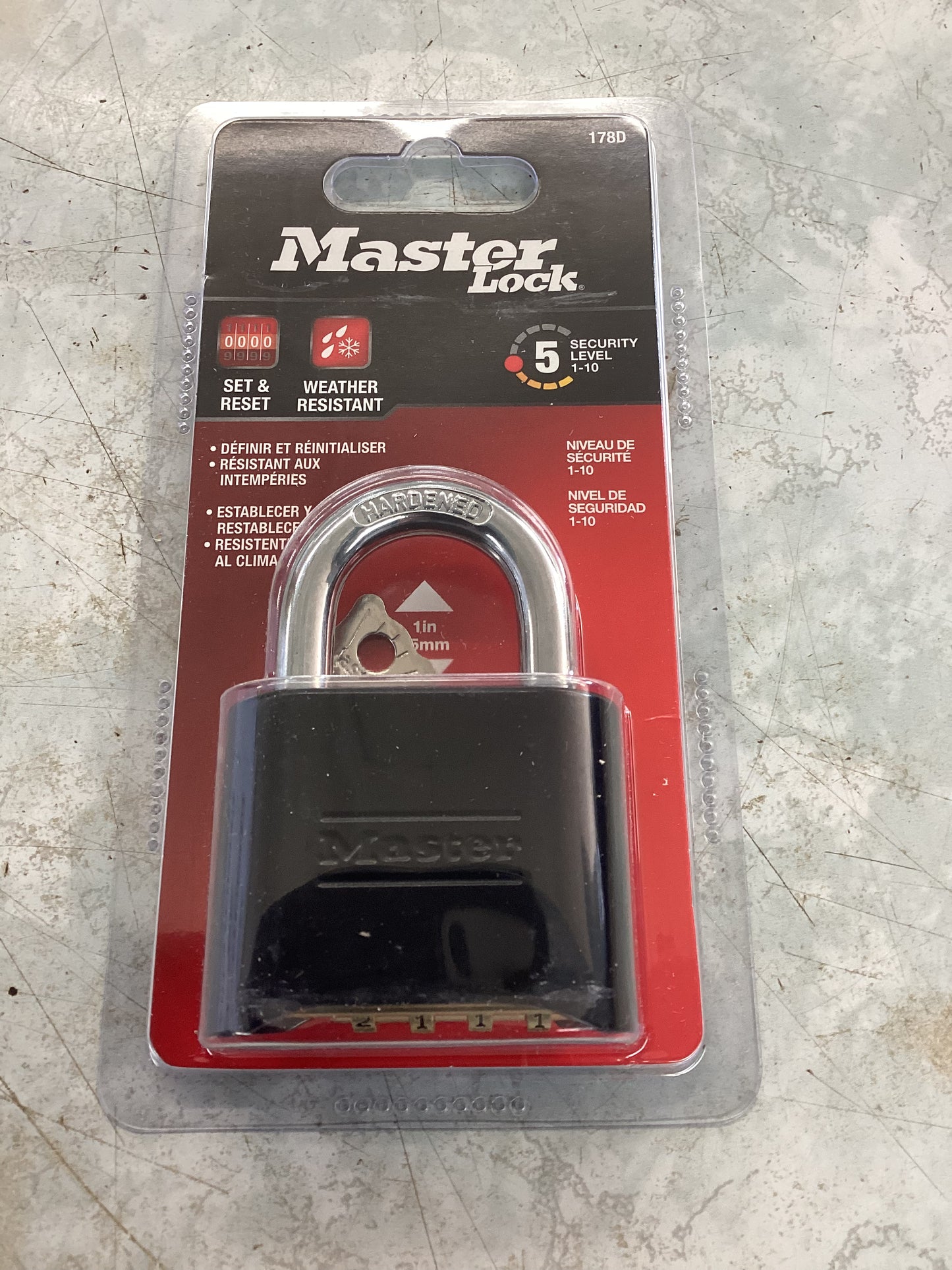 Master 178D combo padlock